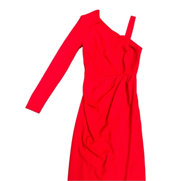 Michael Costello Collection Eunice Asymmetric Knit Gown - Picture 5 of 7